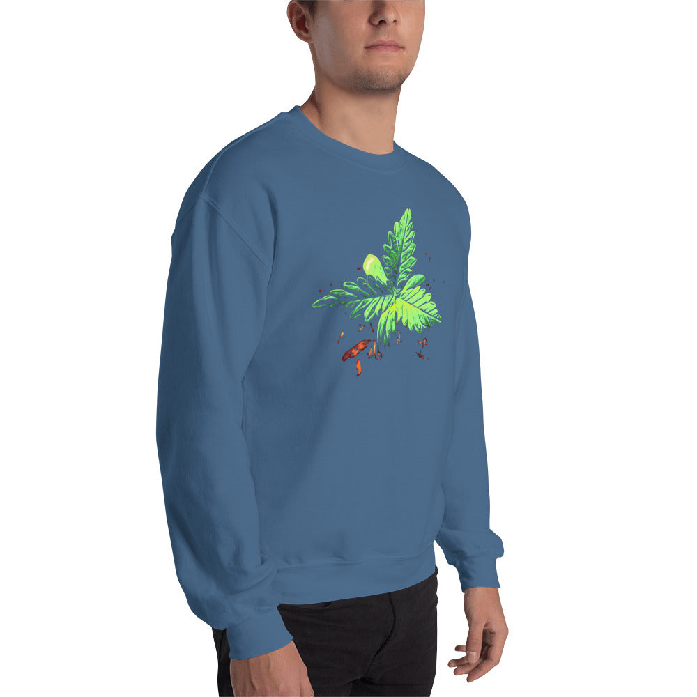 3 Leaf Trifoliate Cannabis Plant Unisex Sweatshirt