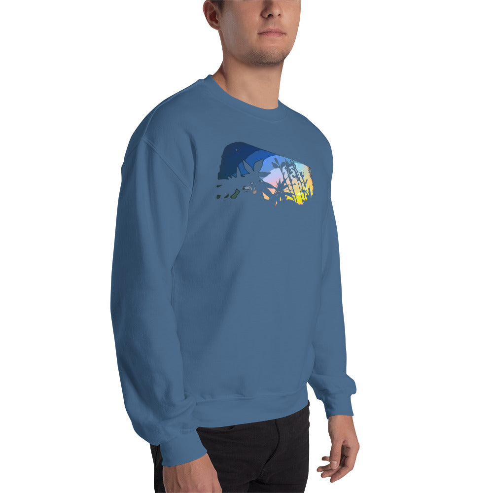 Cannabis and Starflower Moon Unisex Sweatshirt