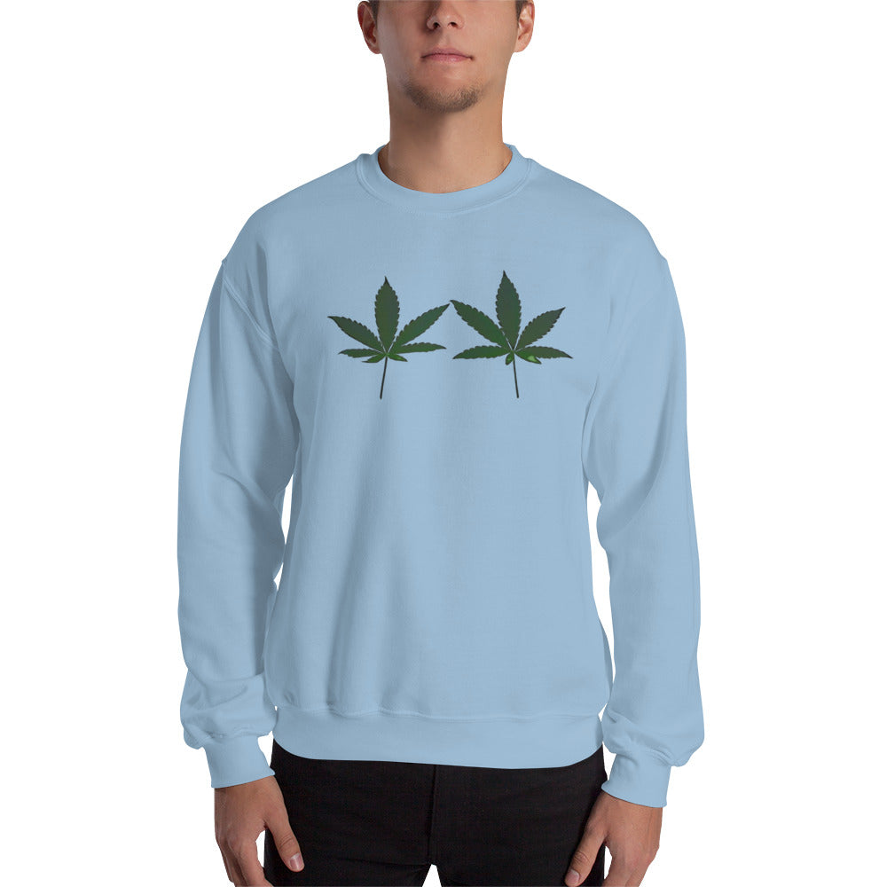 Green Cannabis Leaves Plant Unisex Sweatshirt