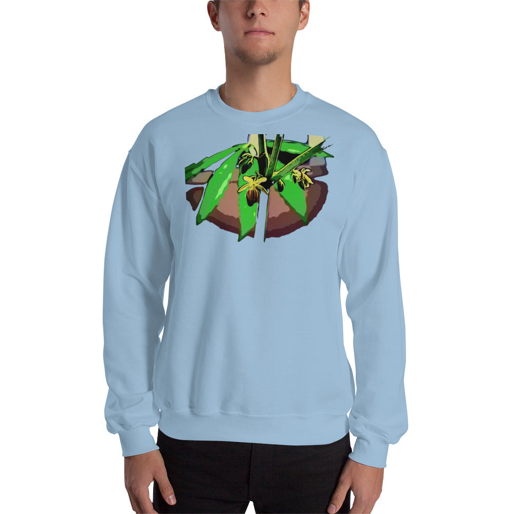 Male Flowering Cannabis Plant Unisex Sweatshirt