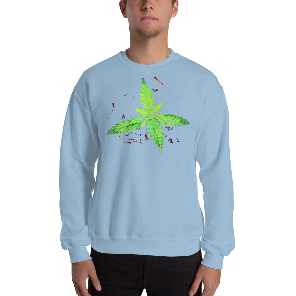 4 Leaf Cannabis Plant Unisex Sweatshirt