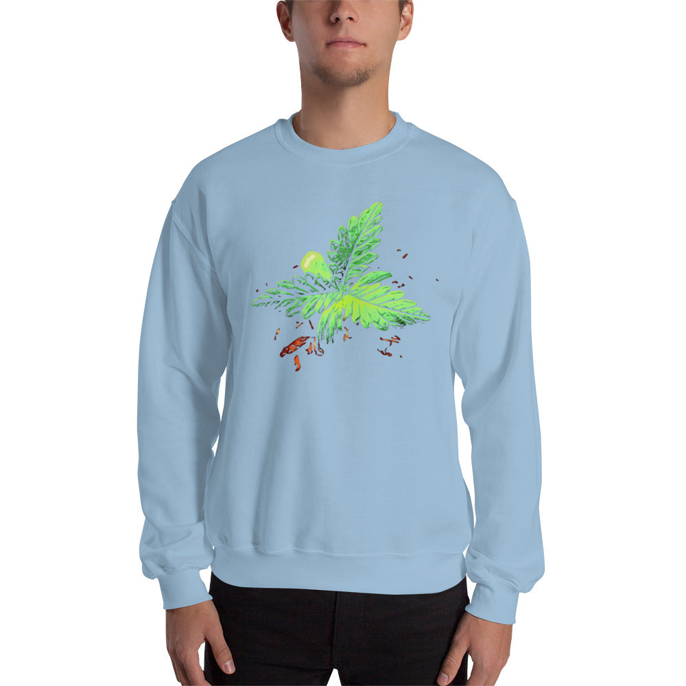 3 Leaf Trifoliate Cannabis Plant Unisex Sweatshirt