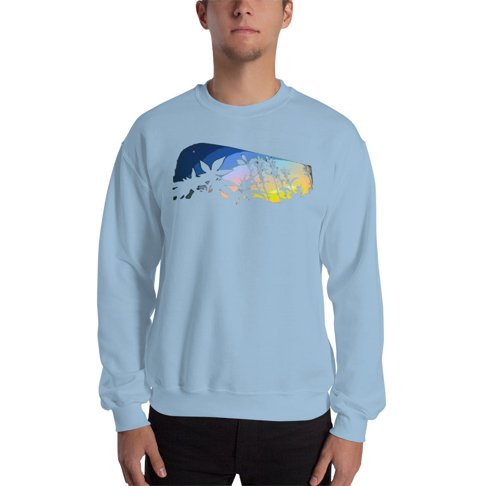 Cannabis and Starflower Moon Unisex Sweatshirt