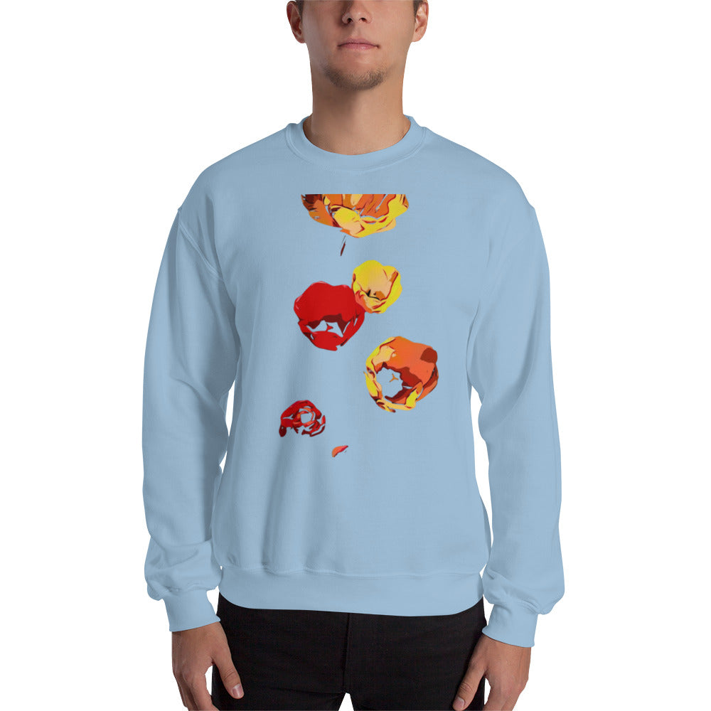 Red and Yellow Tulip Flowers Unisex Sweatshirt