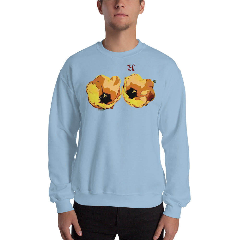 Yellow Tulip Flowers Unisex Sweatshirt