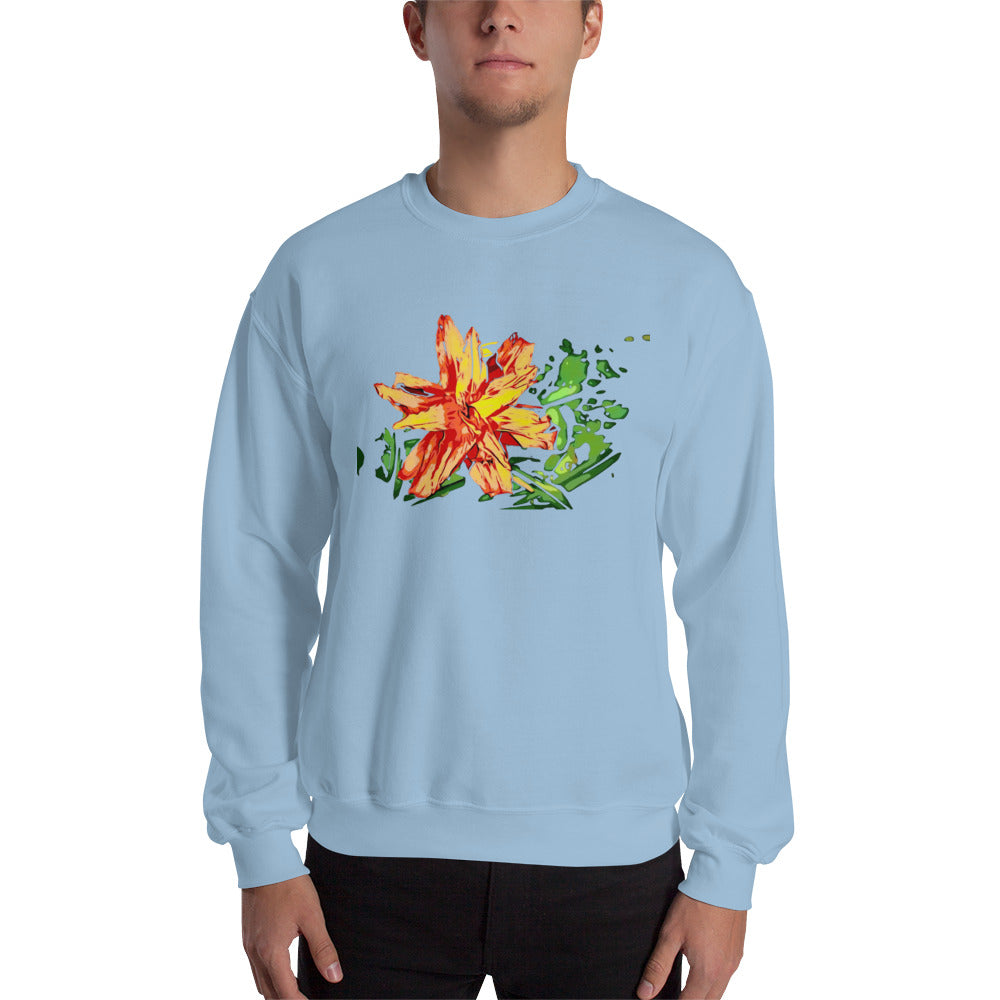 Orange Flower Unisex Sweatshirt