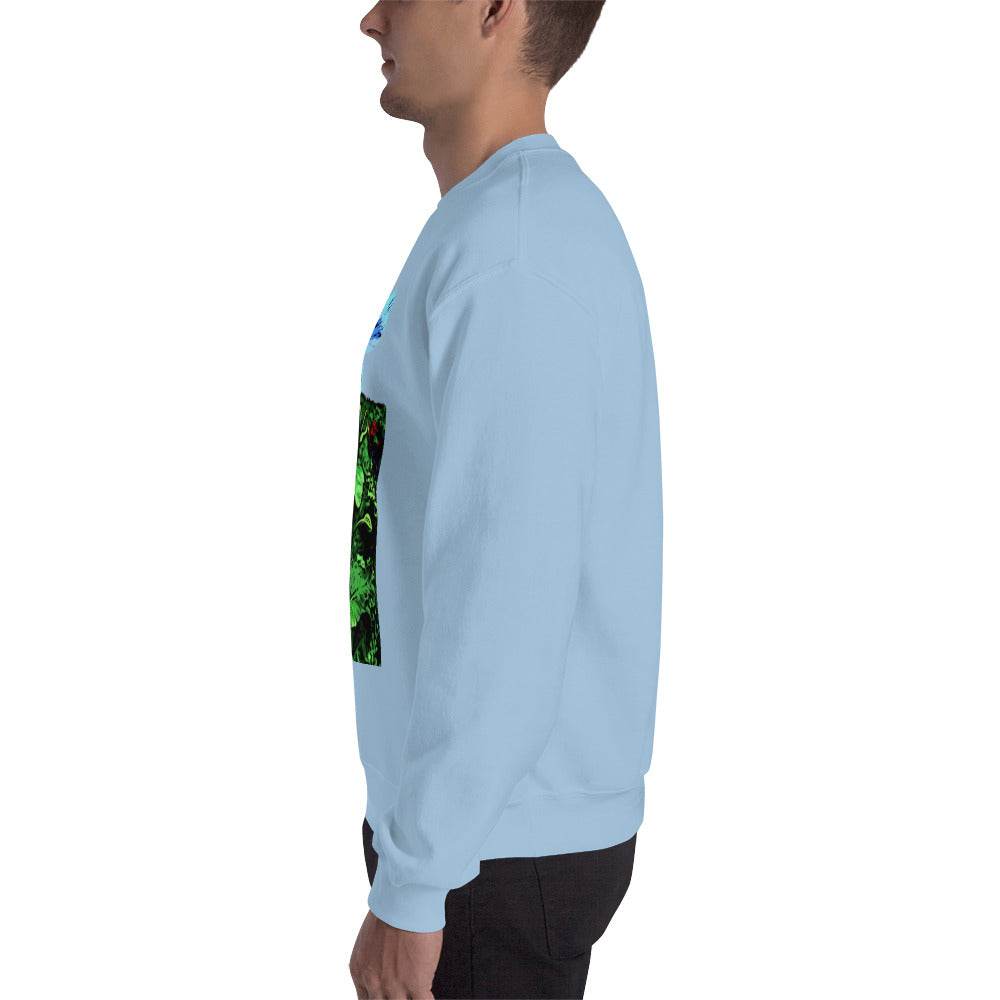 Blue Poppy Flower Unisex Sweatshirt