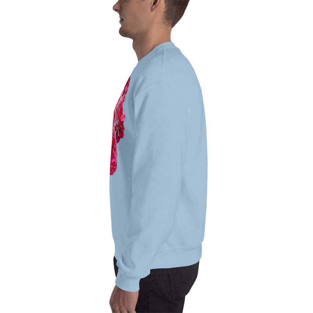 Pink Rose Flowers Unisex Sweatshirt