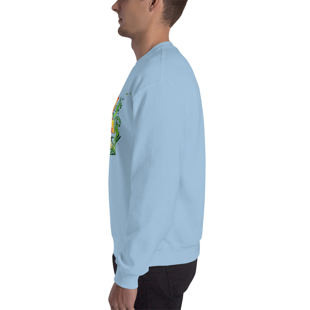 Orange Flower Unisex Sweatshirt