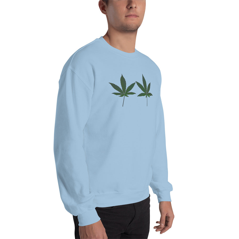 Green Cannabis Leaves Plant Unisex Sweatshirt