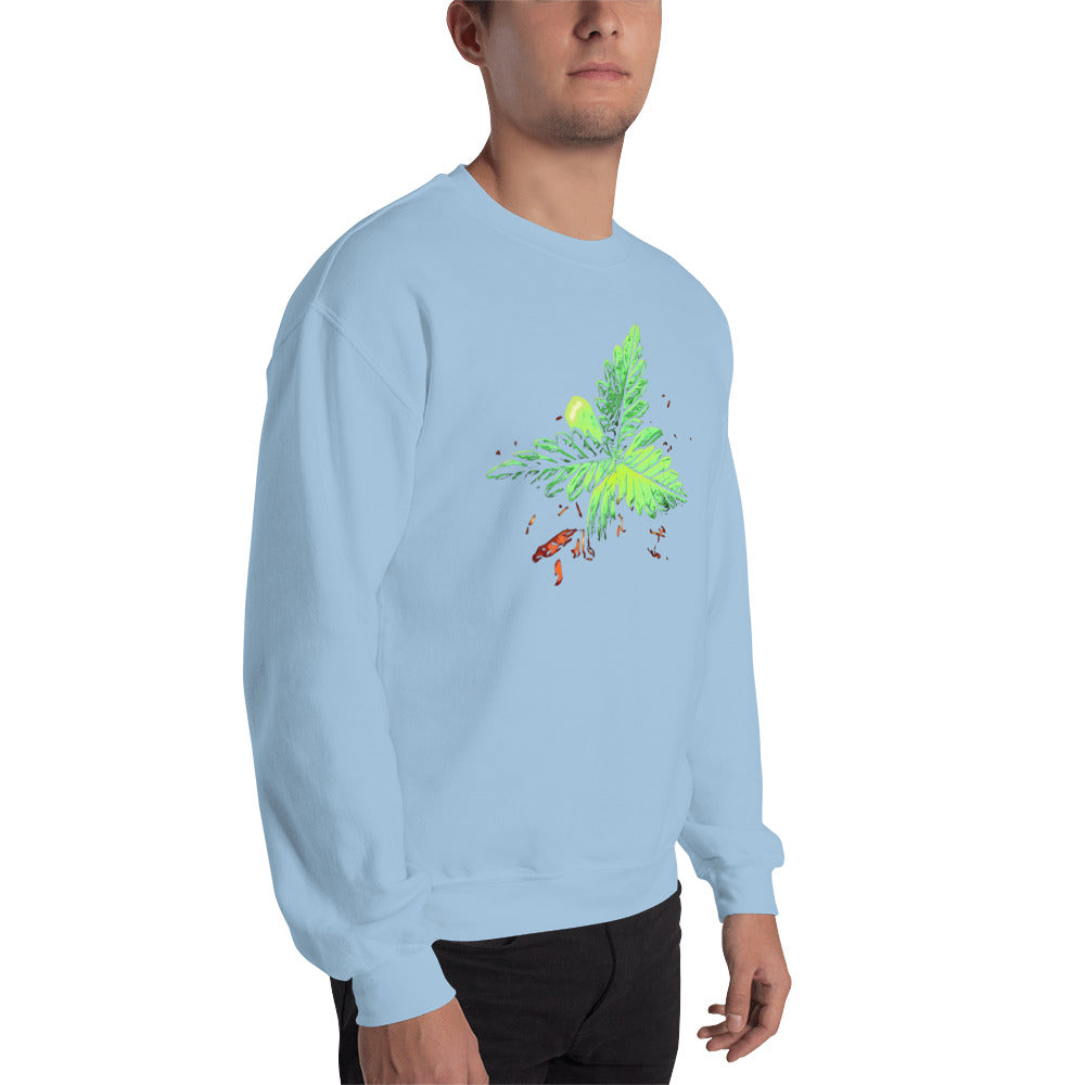 3 Leaf Trifoliate Cannabis Plant Unisex Sweatshirt