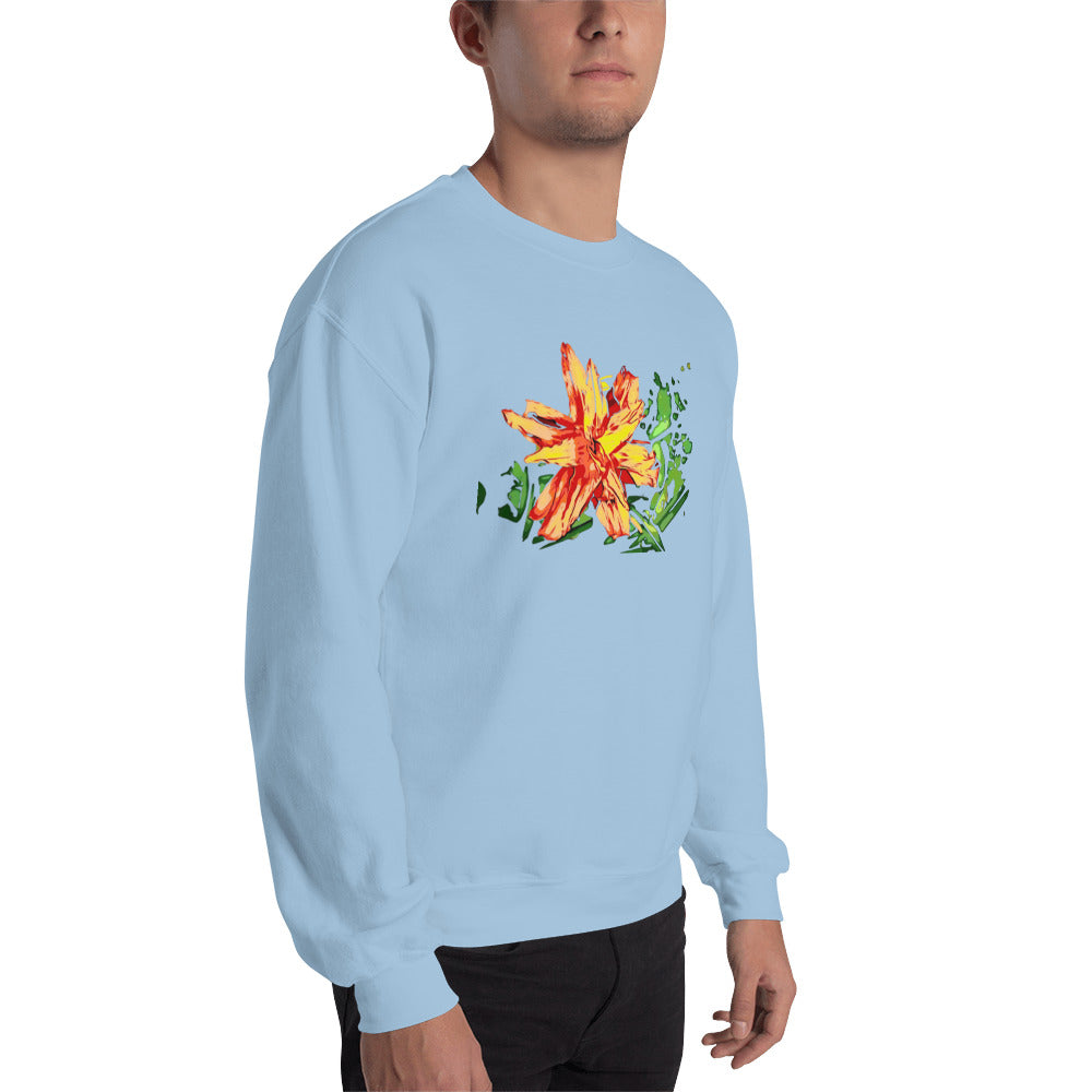 Orange Flower Unisex Sweatshirt