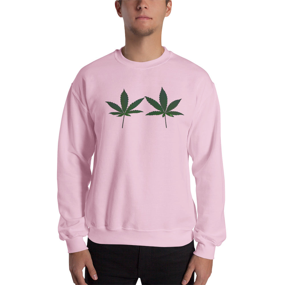 Green Cannabis Leaves Plant Unisex Sweatshirt