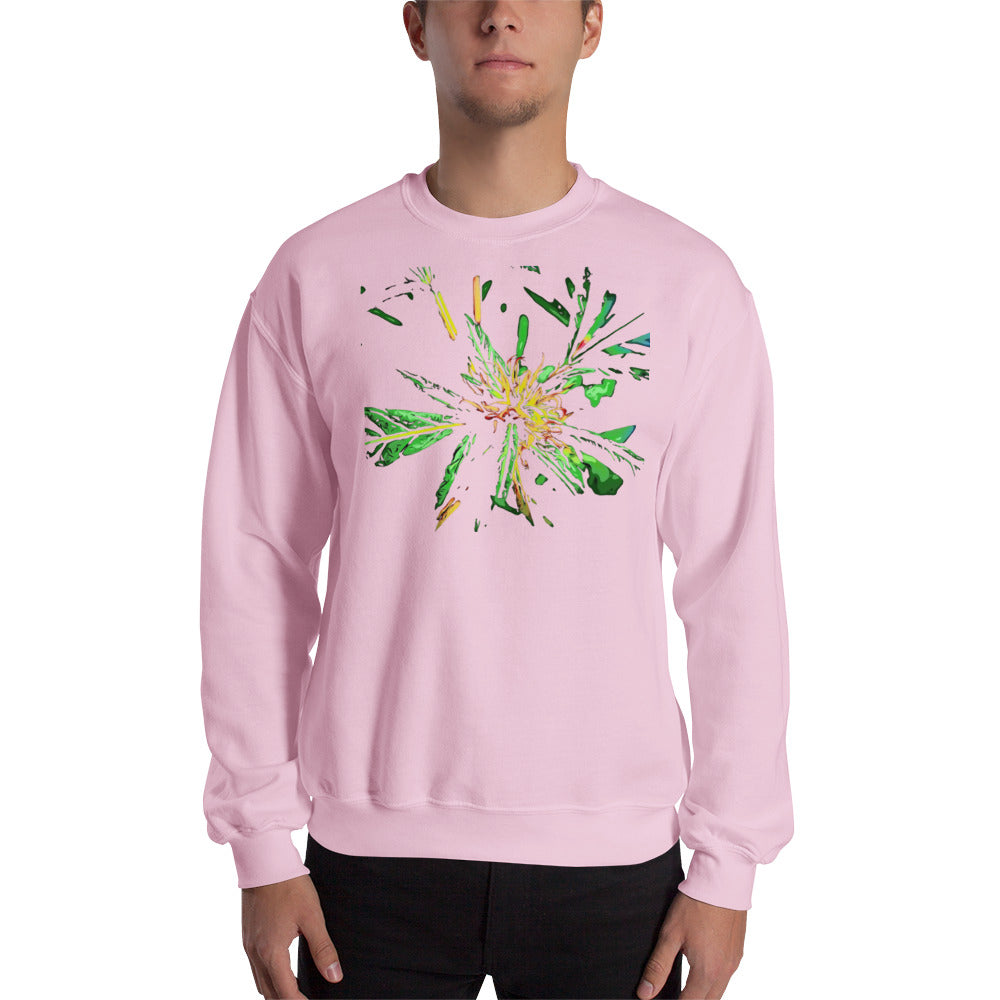 Red Flowering Cannabis Plant Unisex Sweatshirt