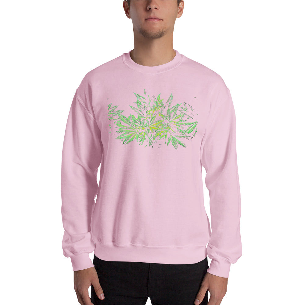 Flowering Hybrid Cannabis Plant Unisex Sweatshirt