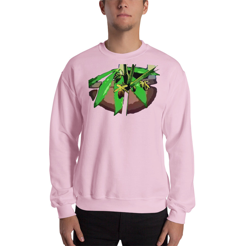 Male Flowering Cannabis Plant Unisex Sweatshirt