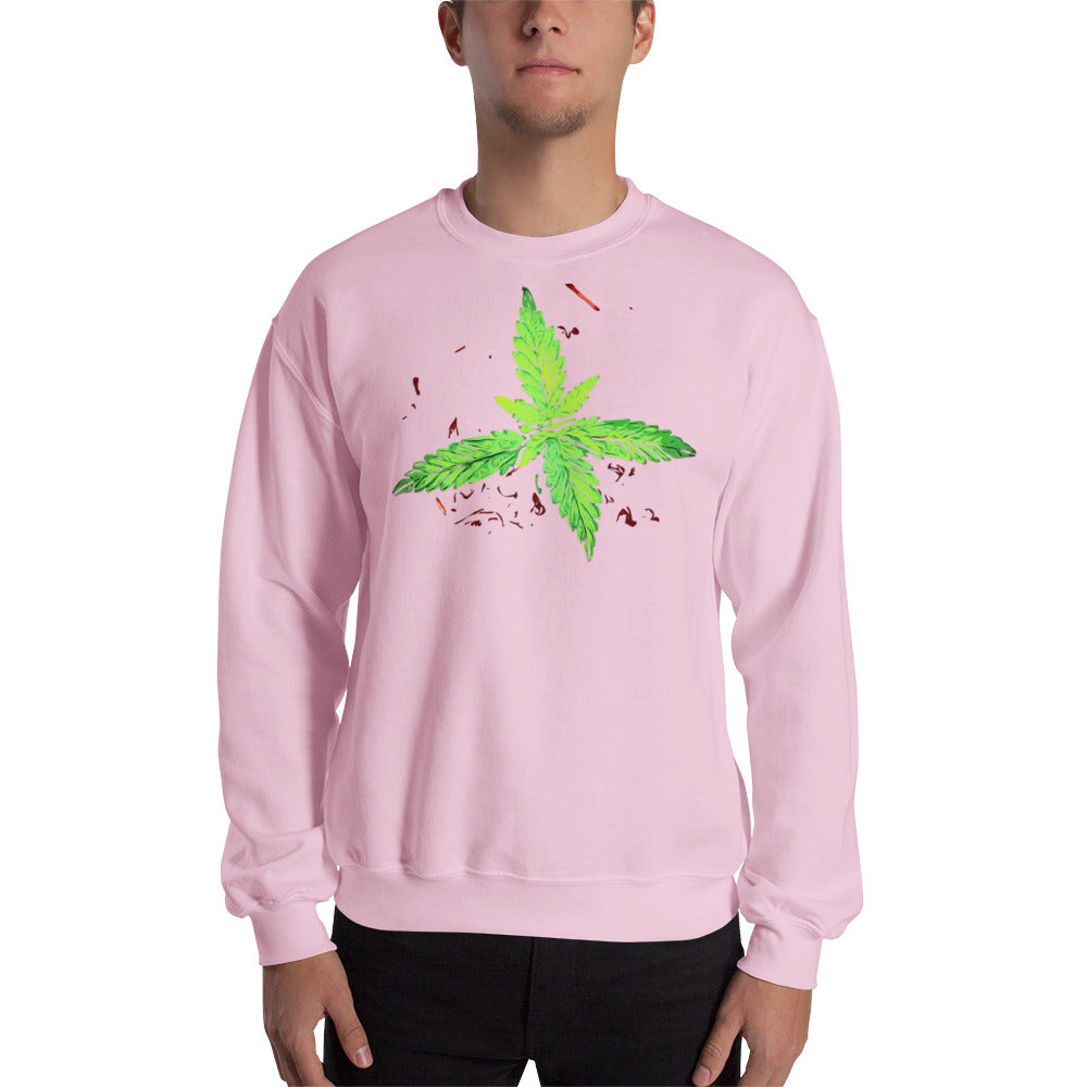 4 Leaf Cannabis Plant Unisex Sweatshirt