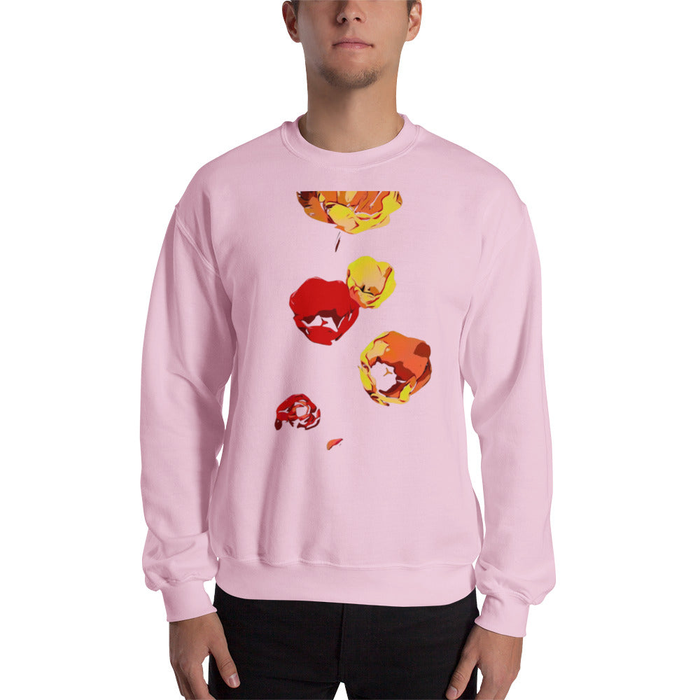 Red and Yellow Tulip Flowers Unisex Sweatshirt