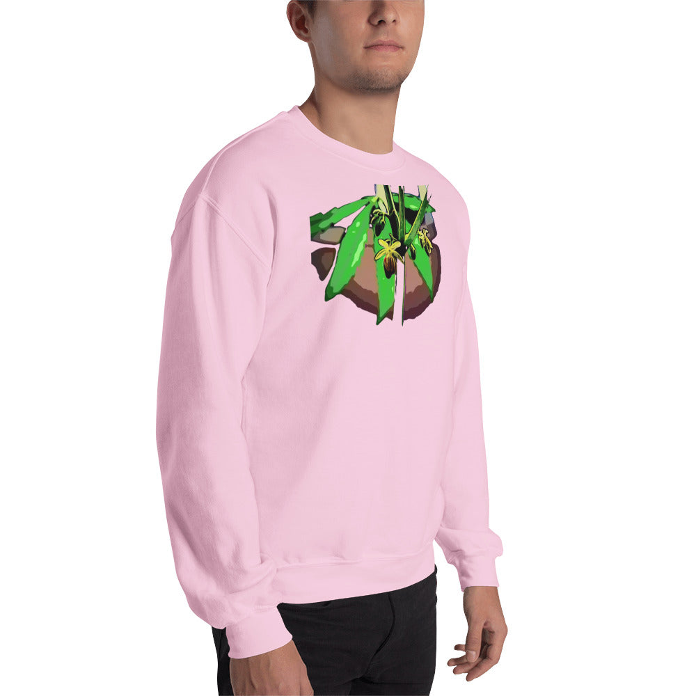 Male Flowering Cannabis Plant Unisex Sweatshirt