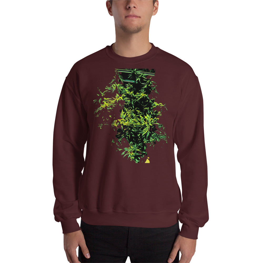 Monster Bush Cannabis Plant Unisex Sweatshirt