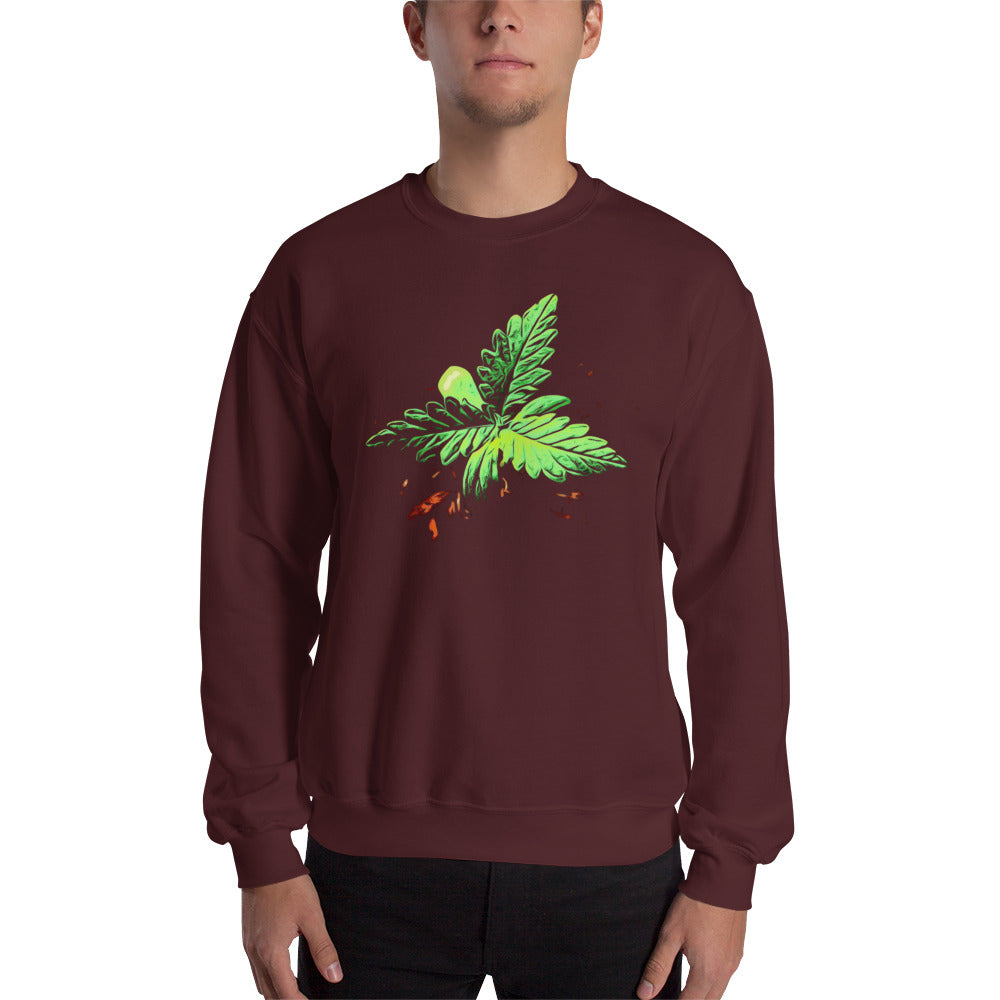 3 Leaf Trifoliate Cannabis Plant Unisex Sweatshirt