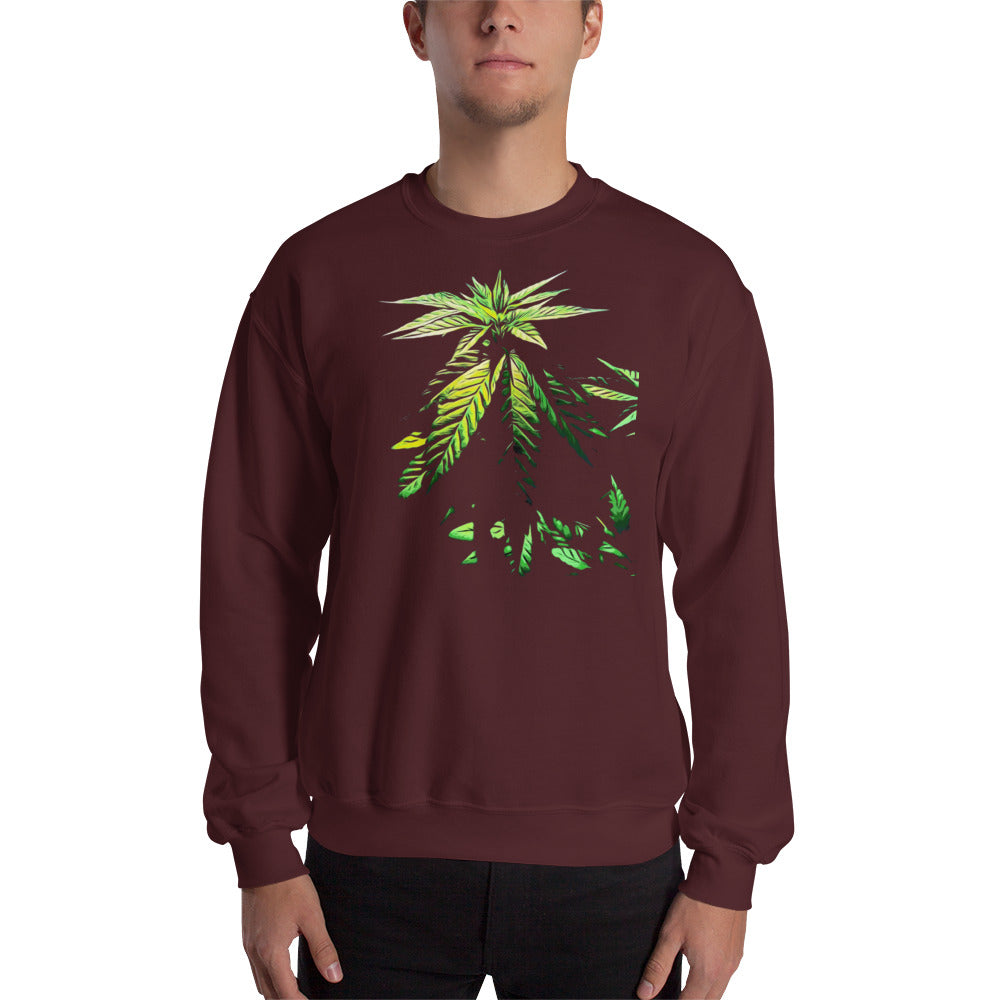 Praying Vegetative Cannabis Plant Unisex Sweatshirt