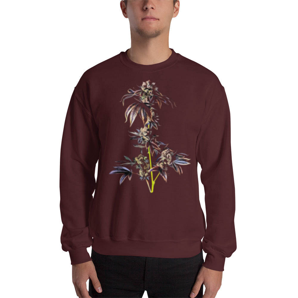 Purple Cola Cannabis Flower Unisex Sweatshirt