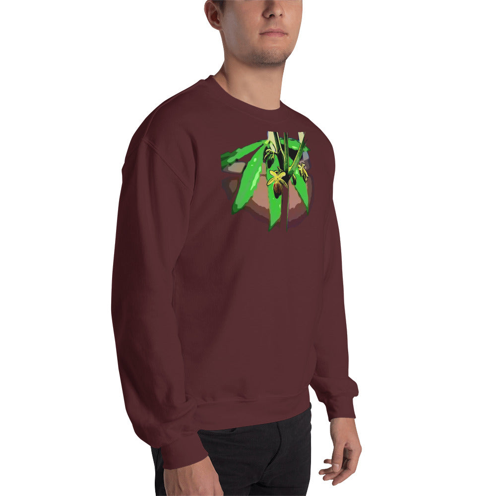 Male Flowering Cannabis Plant Unisex Sweatshirt