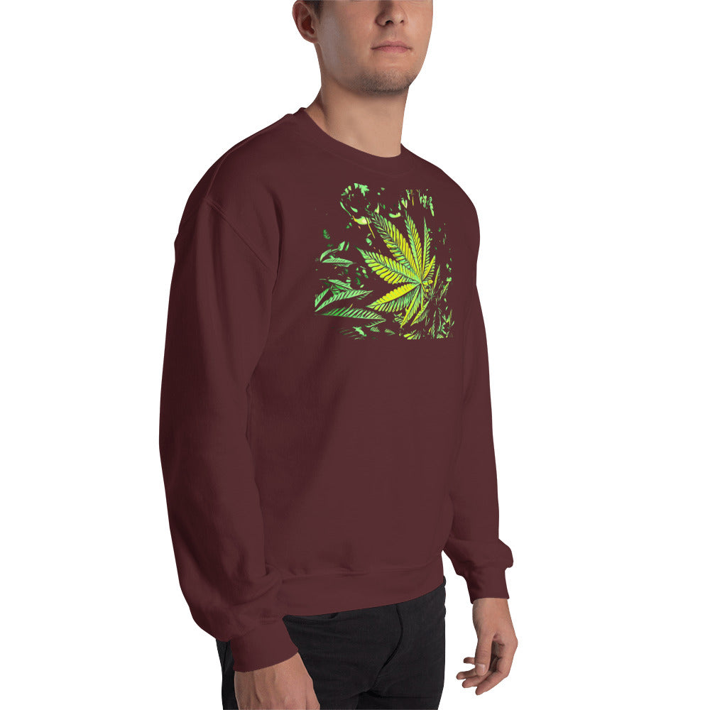 Big Cannabis Leaf Unisex Sweatshirt