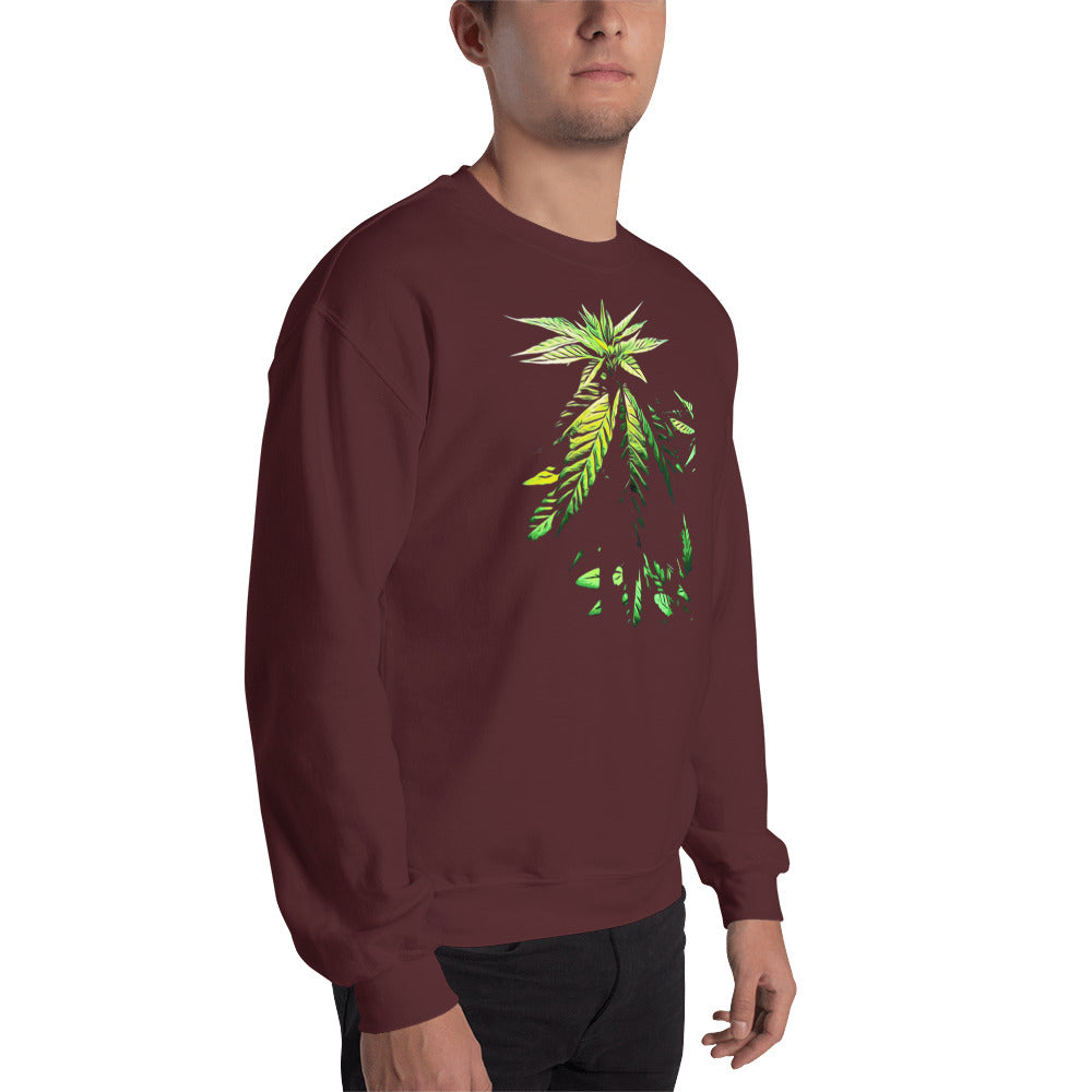 Praying Vegetative Cannabis Plant Unisex Sweatshirt