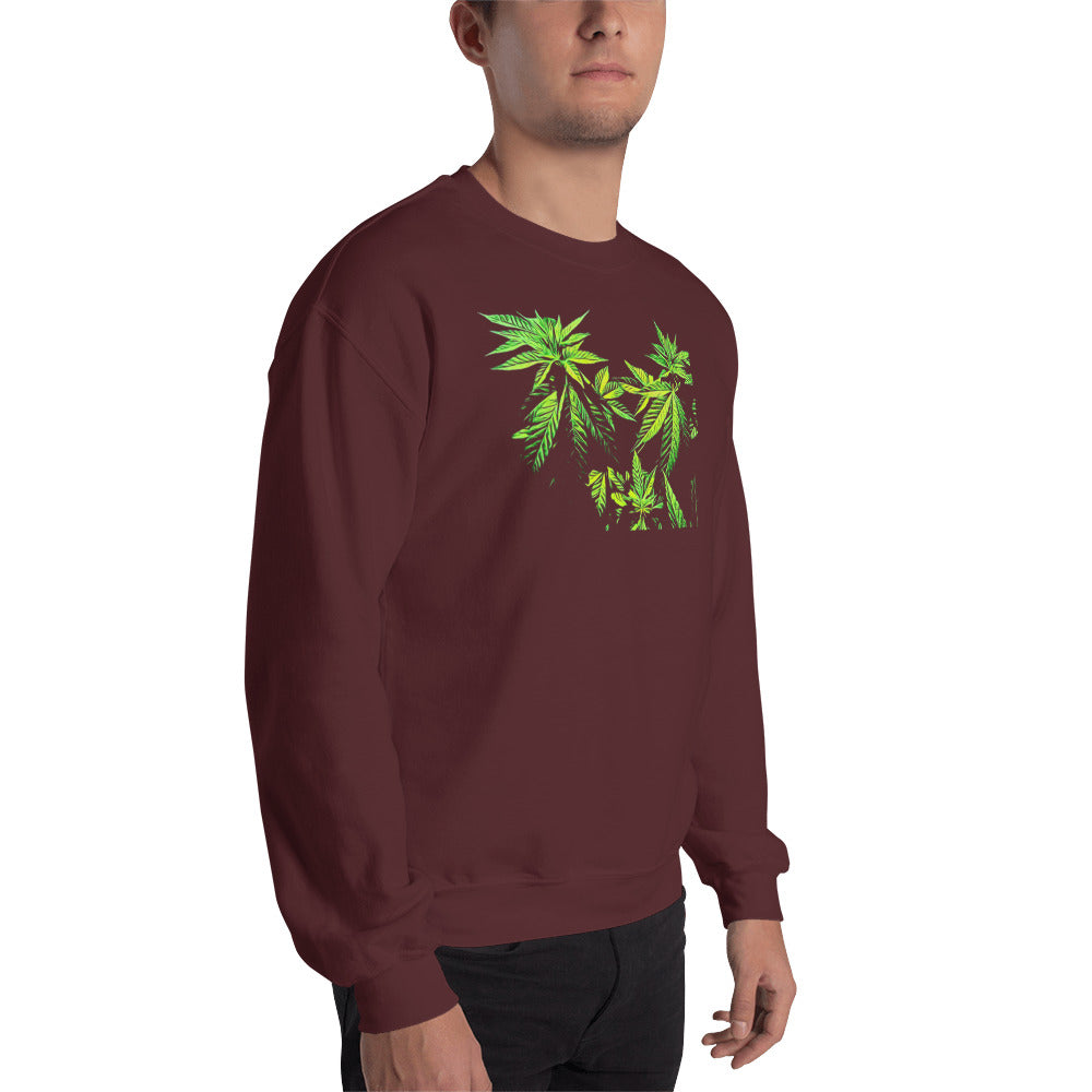 Vegetative Cannabis Plants Unisex Sweatshirt