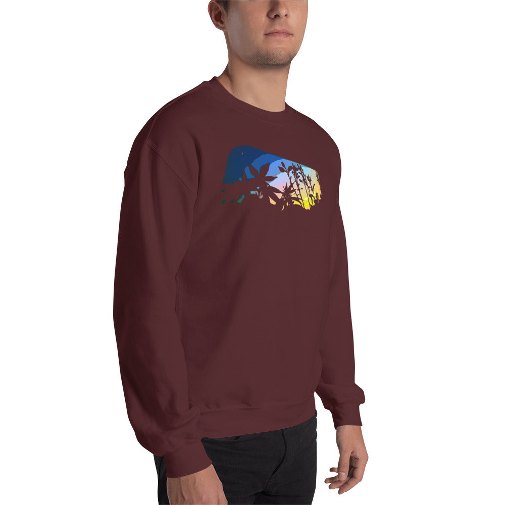 Cannabis and Starflower Moon Unisex Sweatshirt