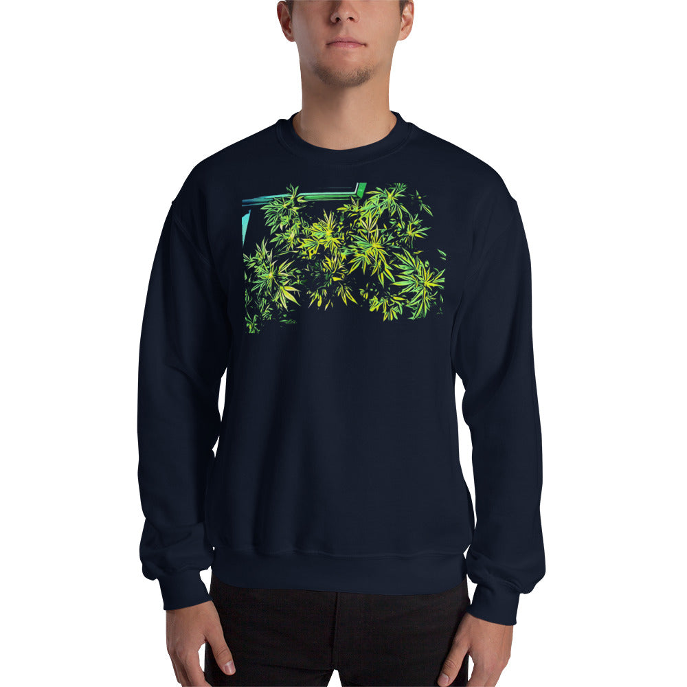 X Cannabis Plant Unisex Sweatshirt