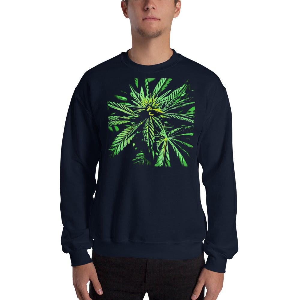 Seeded Flowering Cannabis Plant Unisex Sweatshirt