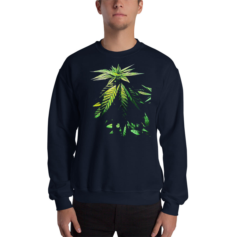 Praying Vegetative Cannabis Plant Unisex Sweatshirt