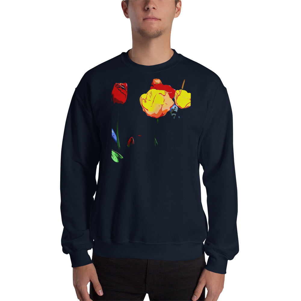 Mix of Tulip Flowers Unisex Sweatshirt