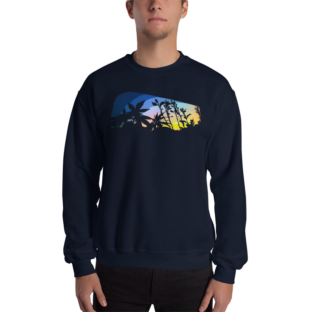 Cannabis and Starflower Moon Unisex Sweatshirt