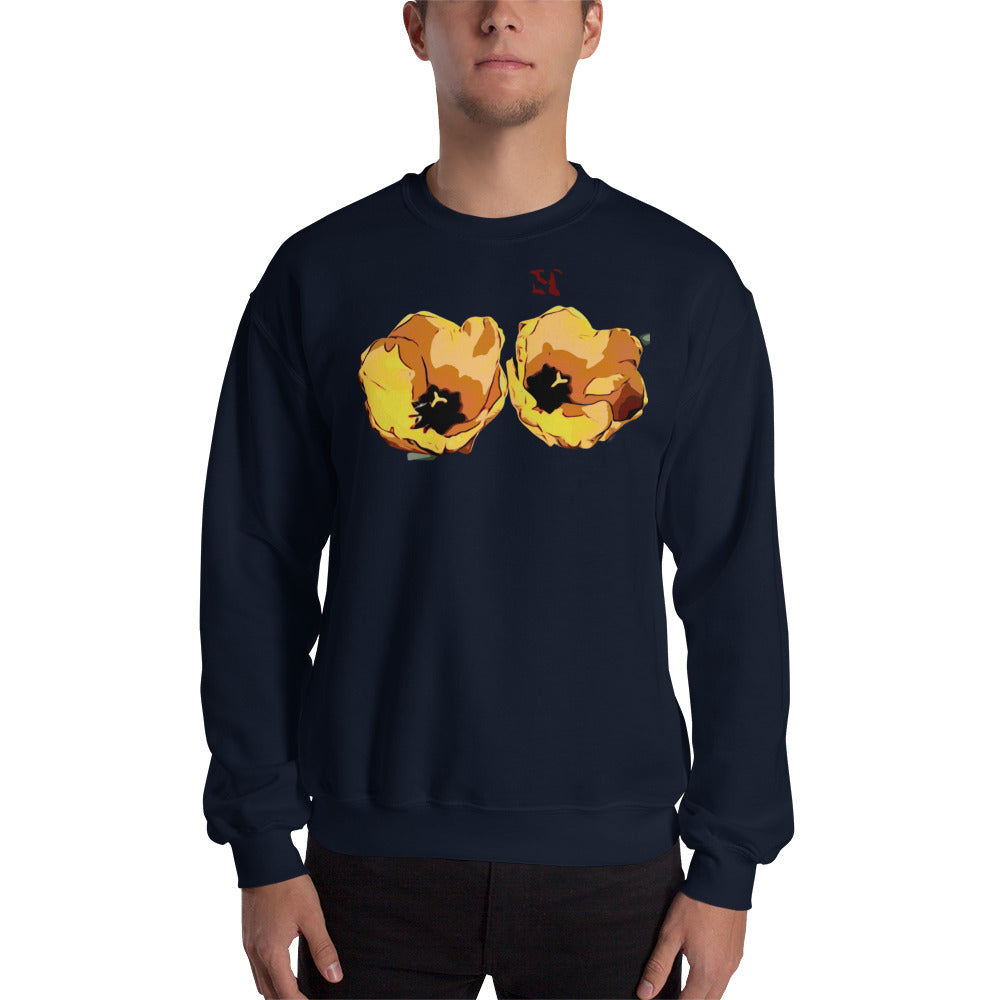 Yellow Tulip Flowers Unisex Sweatshirt