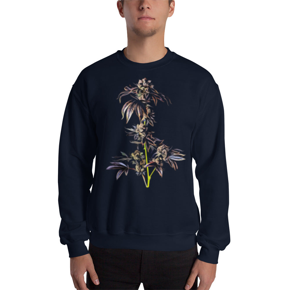 Purple Cola Cannabis Flower Unisex Sweatshirt