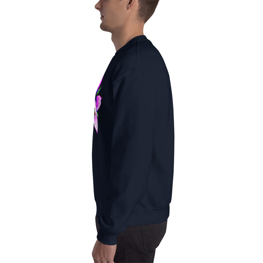 Pink Starflower Unisex Sweatshirt