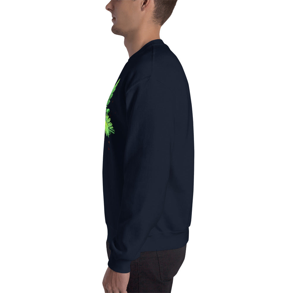 3 Leaf Trifoliate Cannabis Plant Unisex Sweatshirt