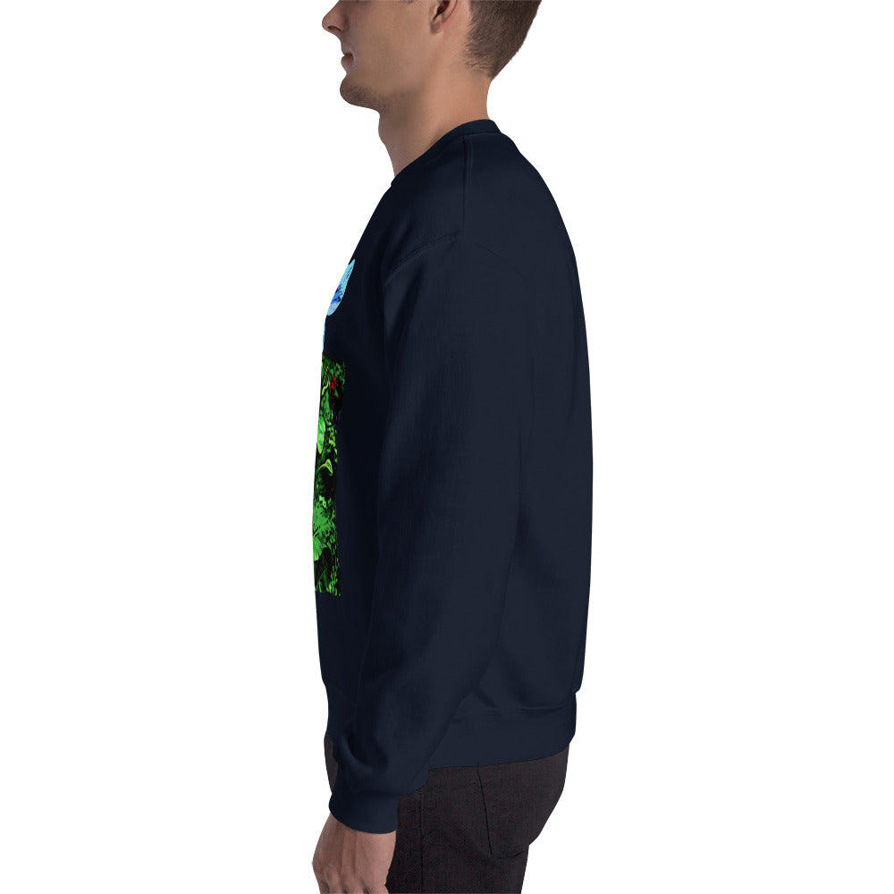 Blue Poppy Flower Unisex Sweatshirt