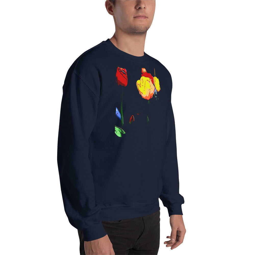 Mix of Tulip Flowers Unisex Sweatshirt