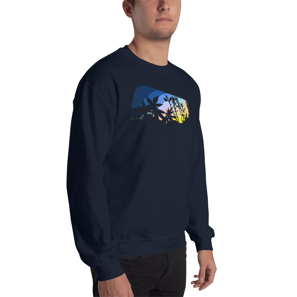 Cannabis and Starflower Moon Unisex Sweatshirt