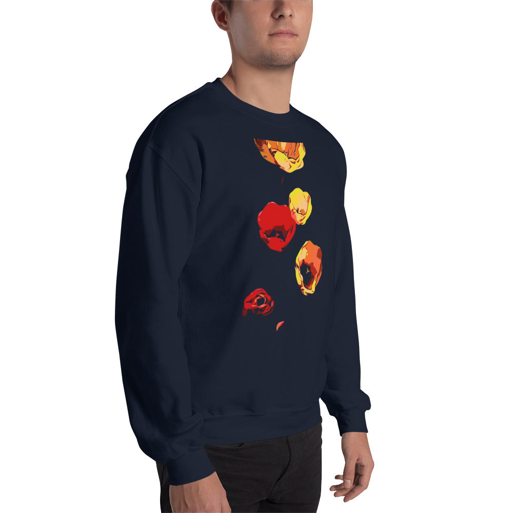 Red and Yellow Tulip Flowers Unisex Sweatshirt