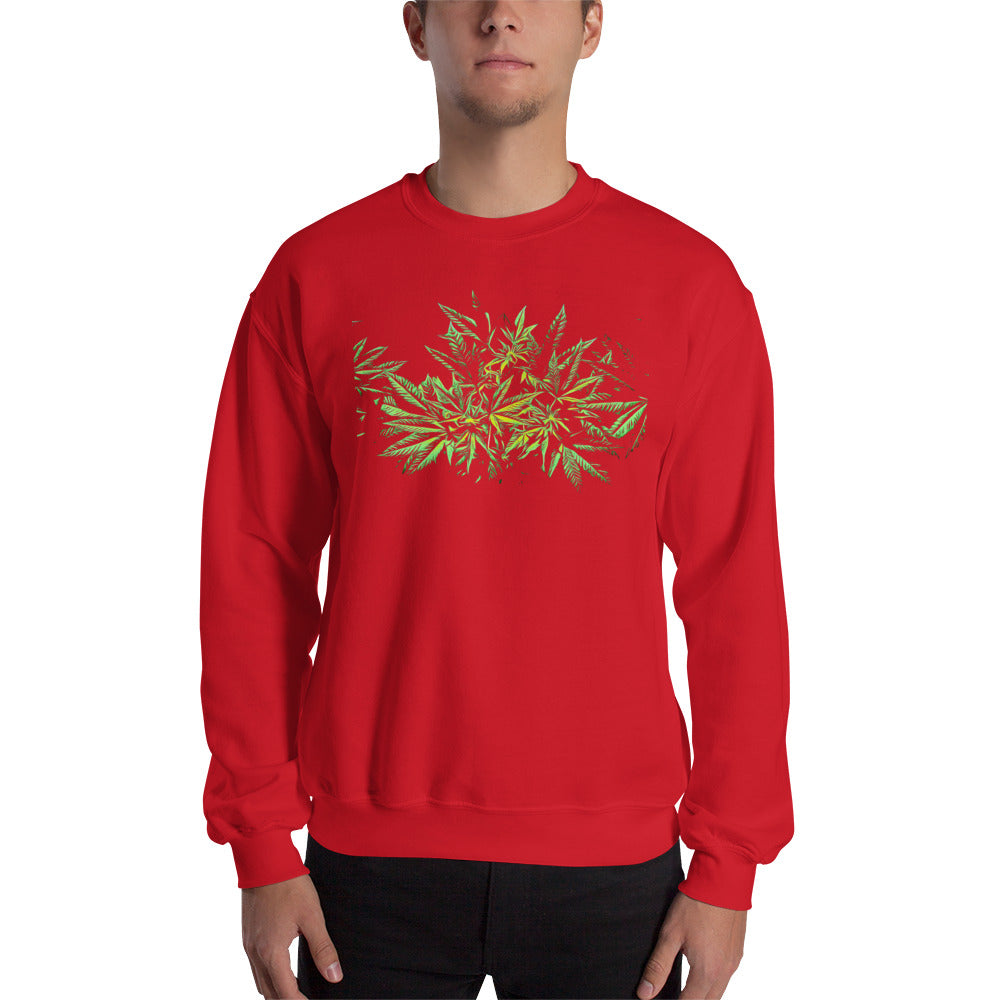 Flowering Hybrid Cannabis Plant Unisex Sweatshirt