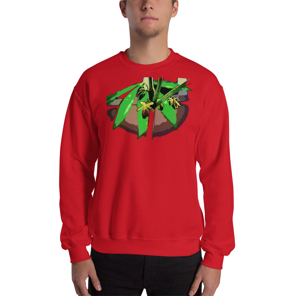 Male Flowering Cannabis Plant Unisex Sweatshirt