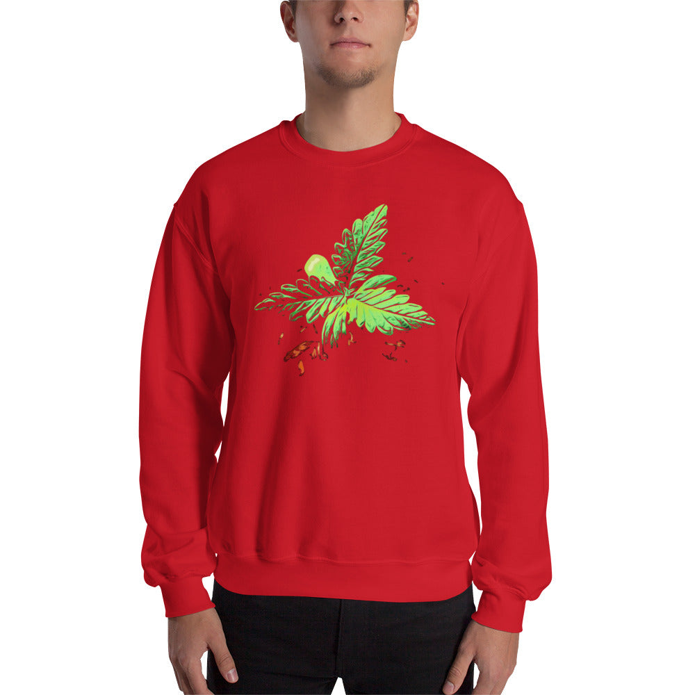 3 Leaf Trifoliate Cannabis Plant Unisex Sweatshirt