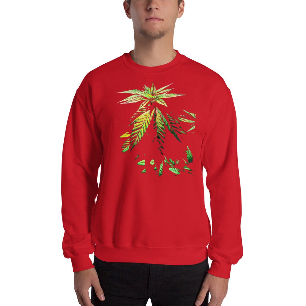 Praying Vegetative Cannabis Plant Unisex Sweatshirt