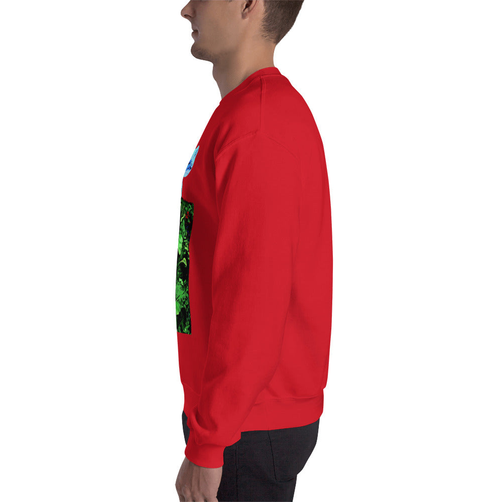Blue Poppy Flower Unisex Sweatshirt